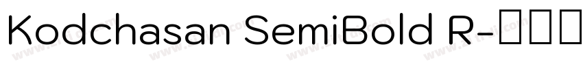 Kodchasan SemiBold R字体转换